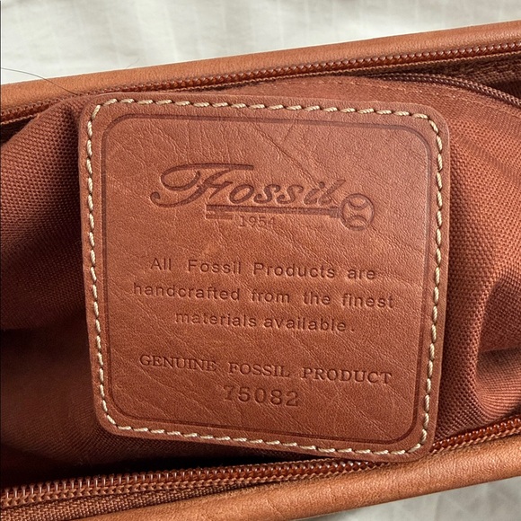 Fossil Brown Leather Satchel - Picture 9 of 9
